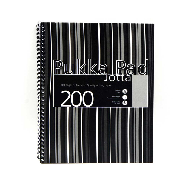 A4 Spiral Jotta Pad – Ruled – Black – Discontinued