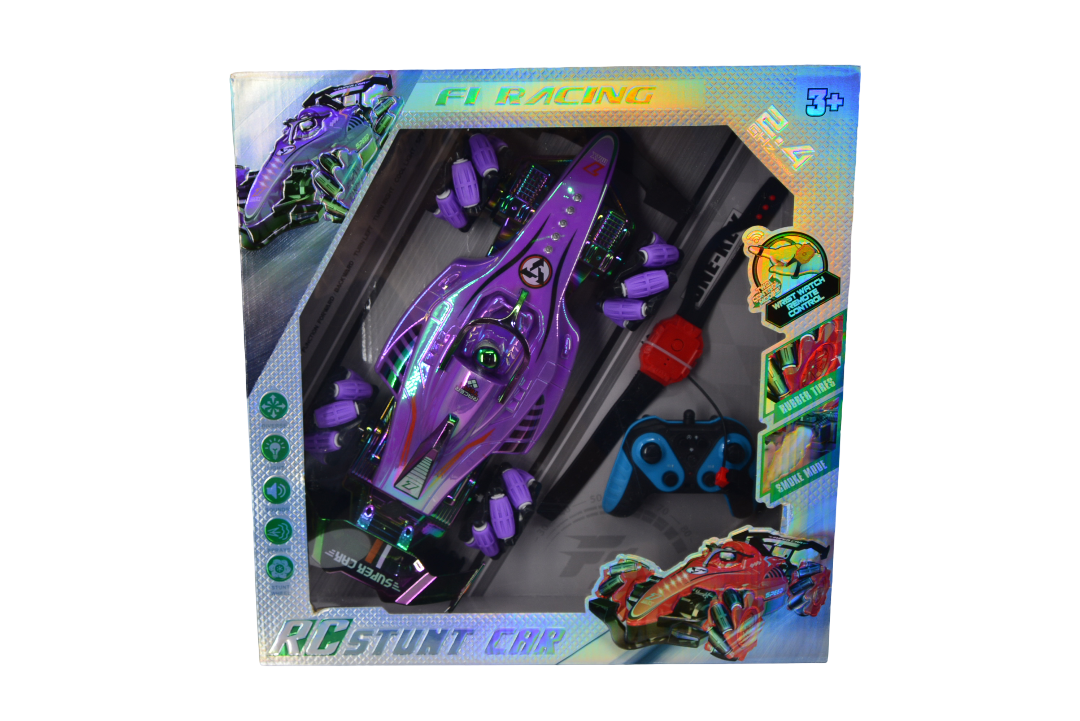 F1 Hand Controlled Gesture RC Car with Light and Spray – 360°