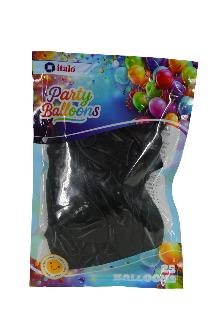 Party Balloons Black 25 Pcs