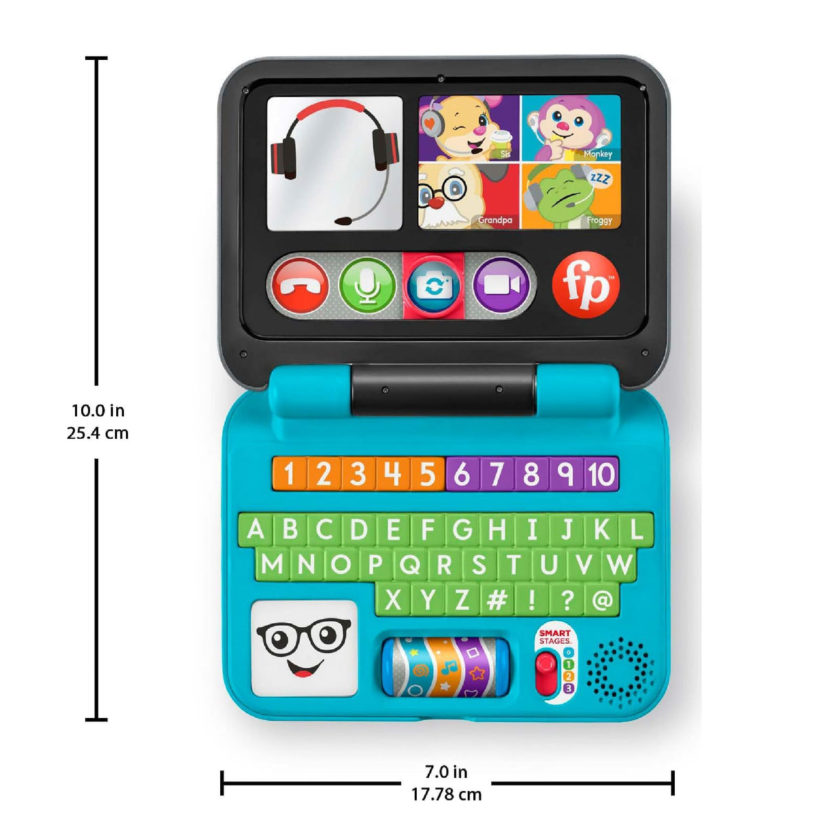 Fisher-Price Laugh & Learn Baby to Toddler Toy Let's Connect Laptop Pretend Computer