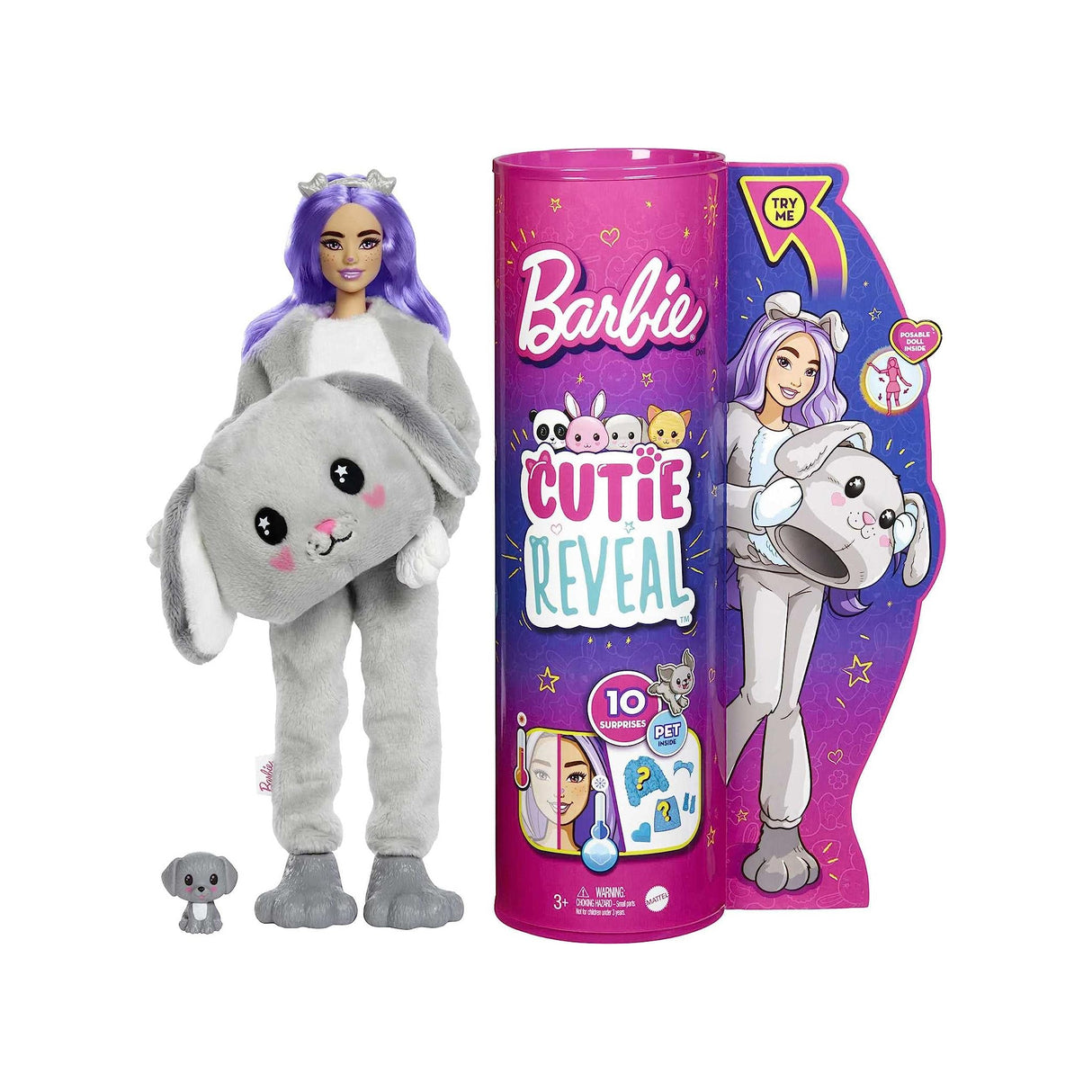 Barbie Cutie Reveal Doll, Puppy Plush Costume