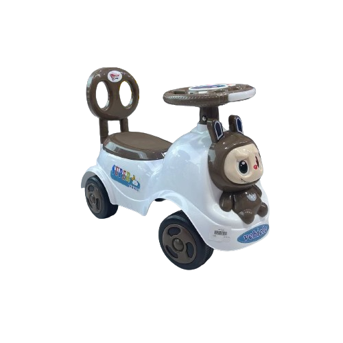 JoyRide Little First Car Ride-On Vehicle – Labubu Themed Push Car (Brown/Pink/Blue)