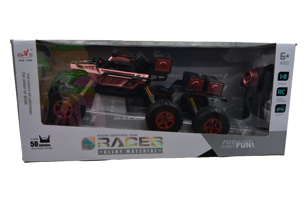1:8 6-Wheel Drive Remote Control Car – Oversized Off-Road Vehicle