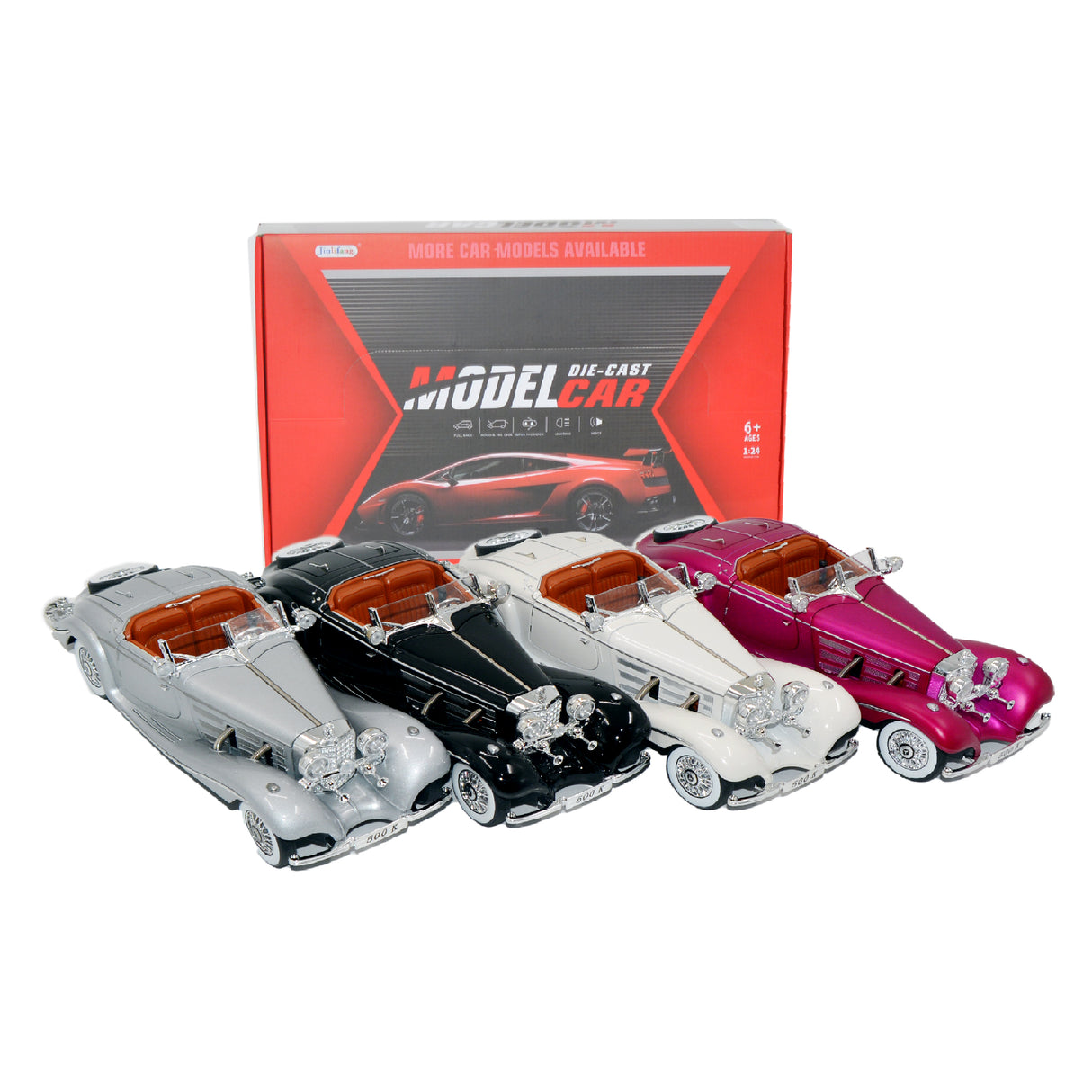 Links to MERCEDES BENZ 500K CLASSIC CARS 4 ASSORTED by