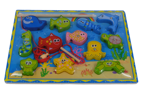 Colorful Fish Wooden Puzzle (12 Pieces)