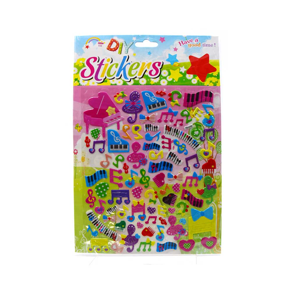 Puffy Musical Instrument Sticker