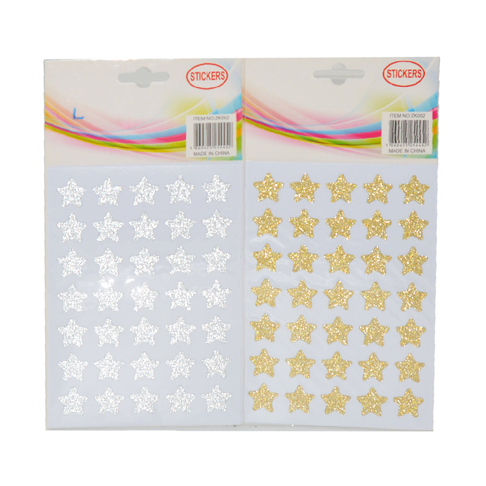 Star Glitter Small Sticker Assorted Color