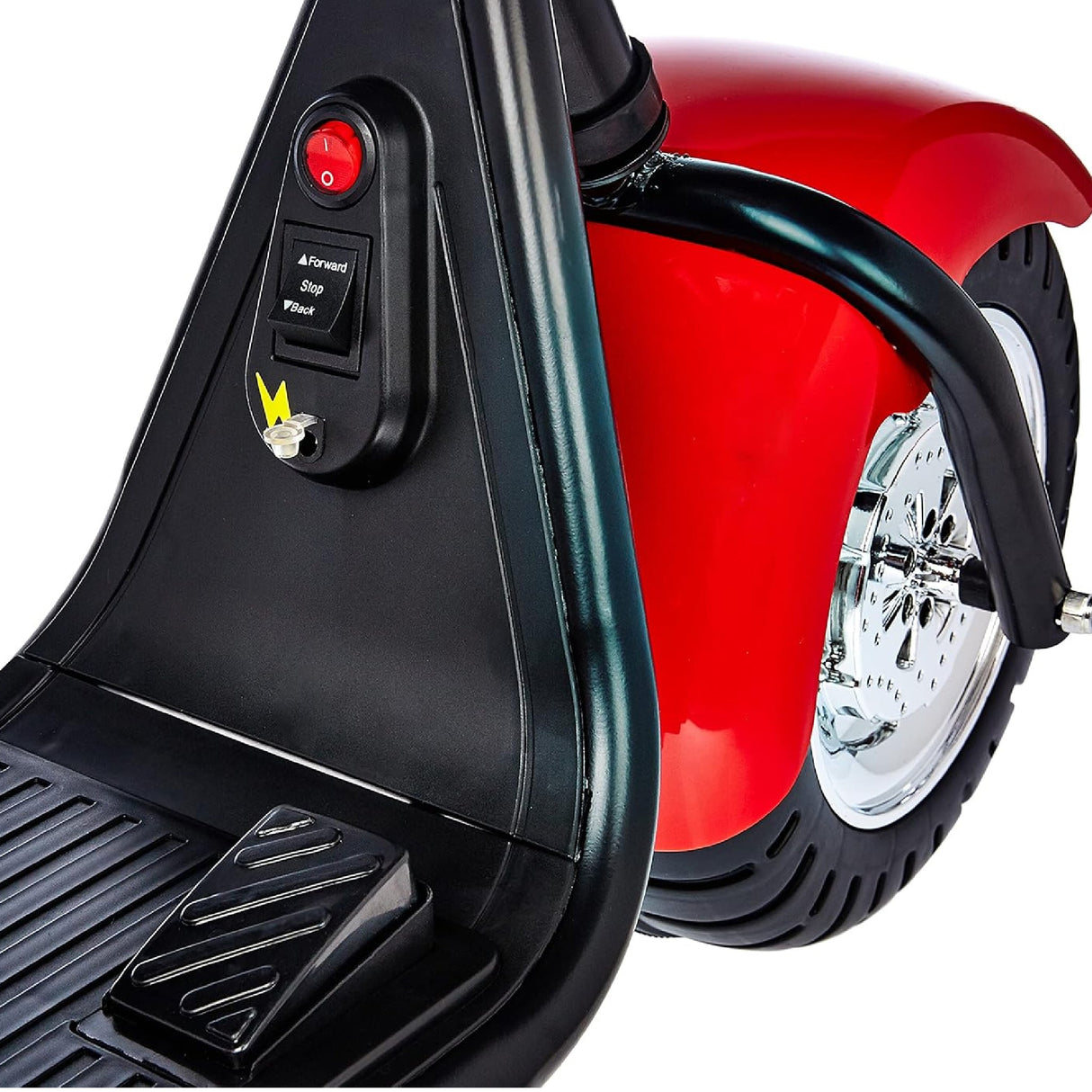 Megastar Coco Qk306 - Ride On 6v City C-Co Fat Tyre Motorcycle-Red