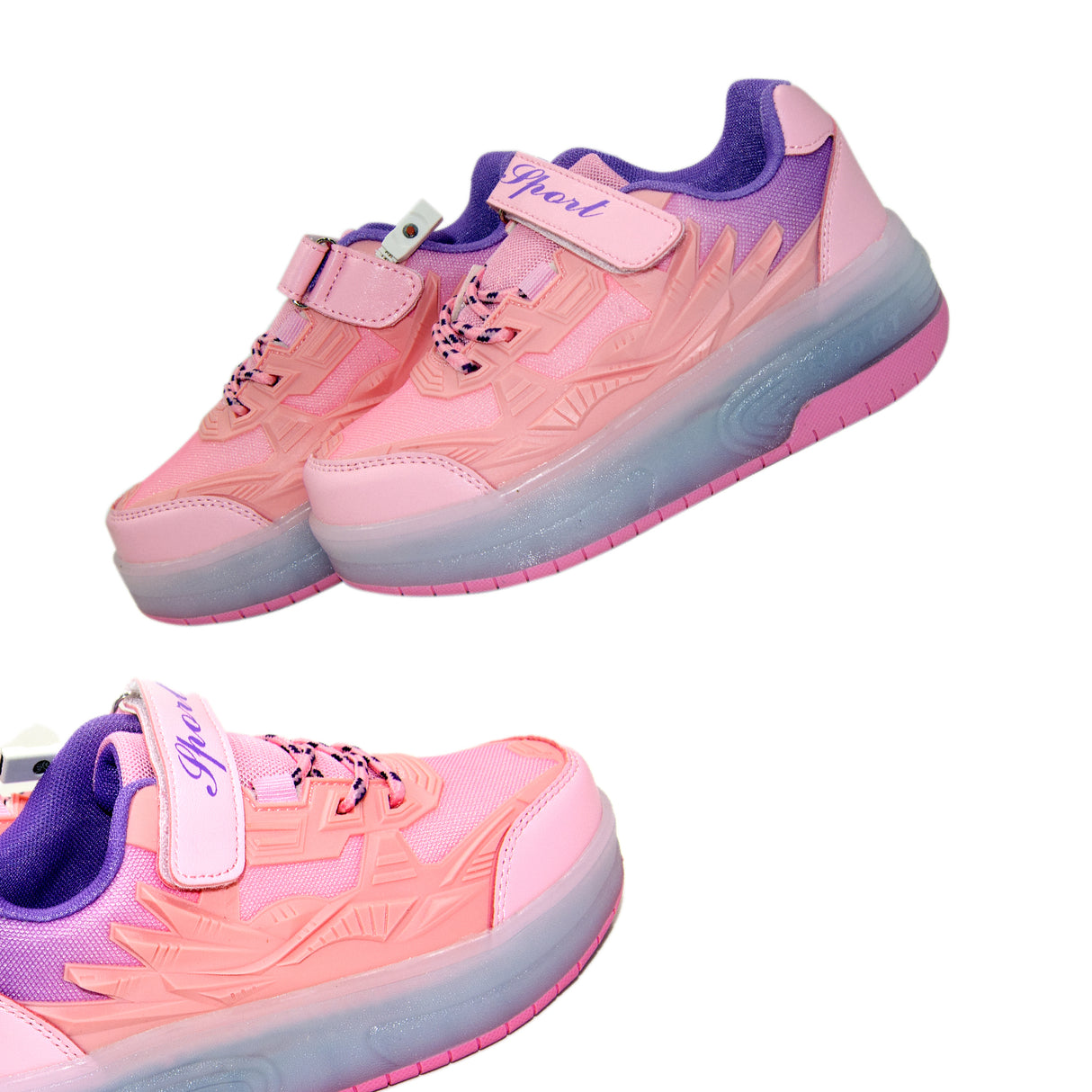 Roller Skates Shoes With LED lights  - Pink
