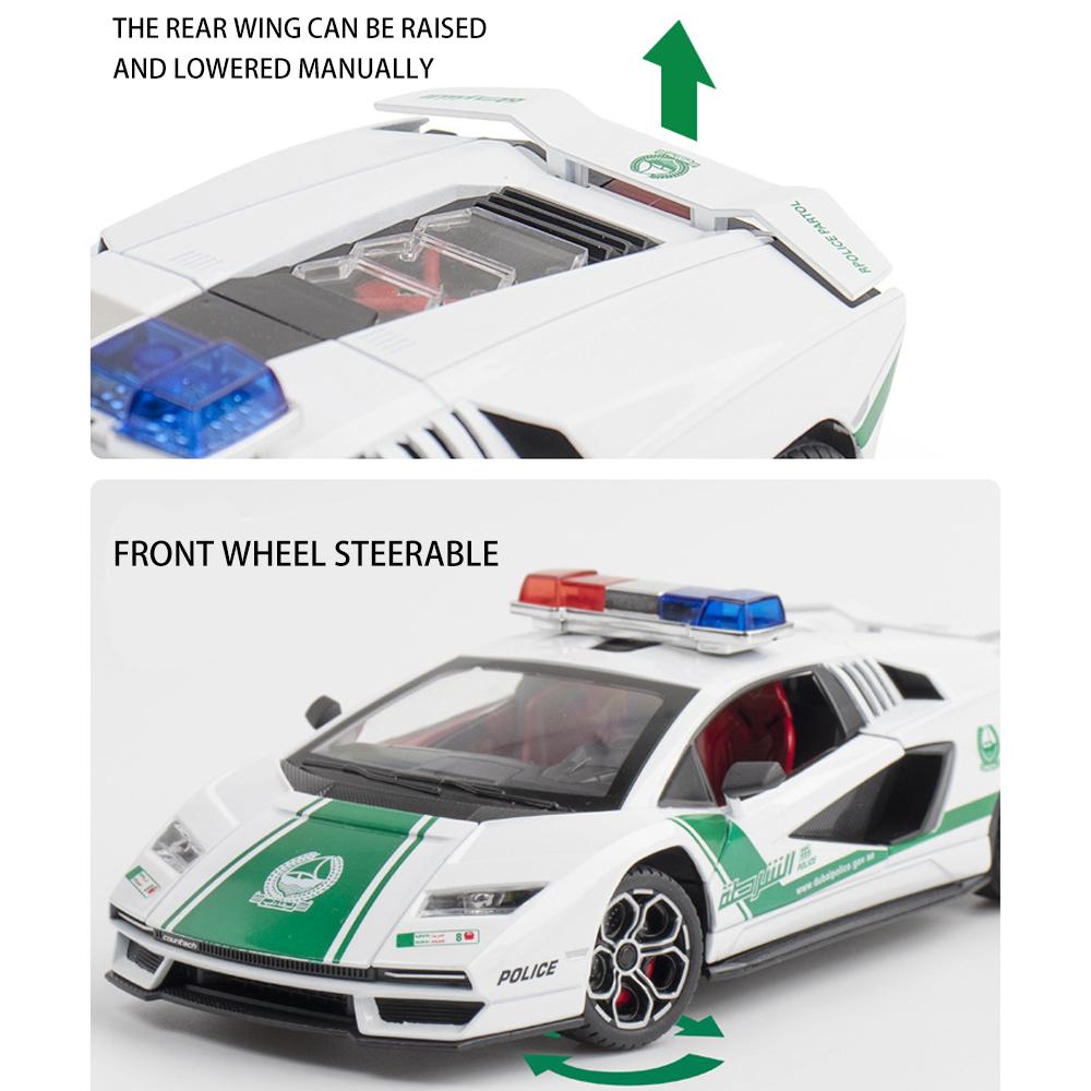 Lamborghini Countach Dubai Police Model 1:24 Scale