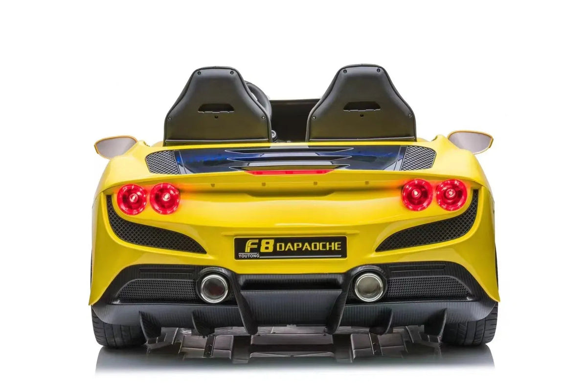 24V Ferrari F8 Style Kids Electric Ride-On Car XXL 2-Seater with Remote Control