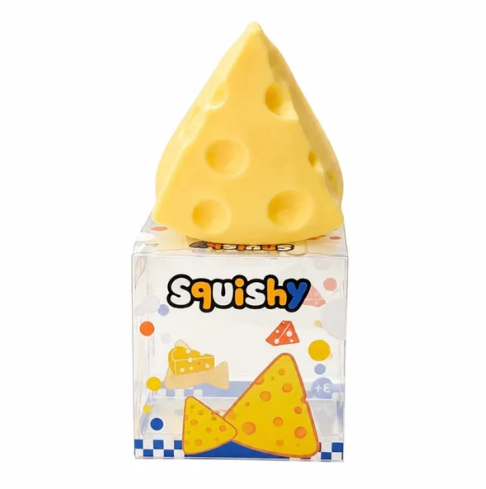 Small Cheese Wedge Squishy Stress Relief Toy