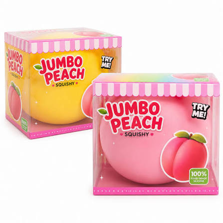 Jumbo Peach Squishy Toy – 2 Assorted