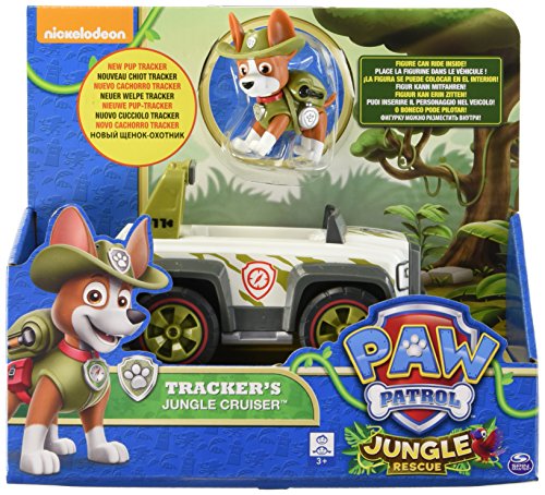 Paw Patrol Jungle Rescue Tracker’s Jungle Cruiser Vehicle and Figure