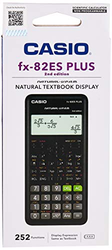 New Casio FX-82ES Plus 2nd Edition Natural Textbook Display Black Calculator
