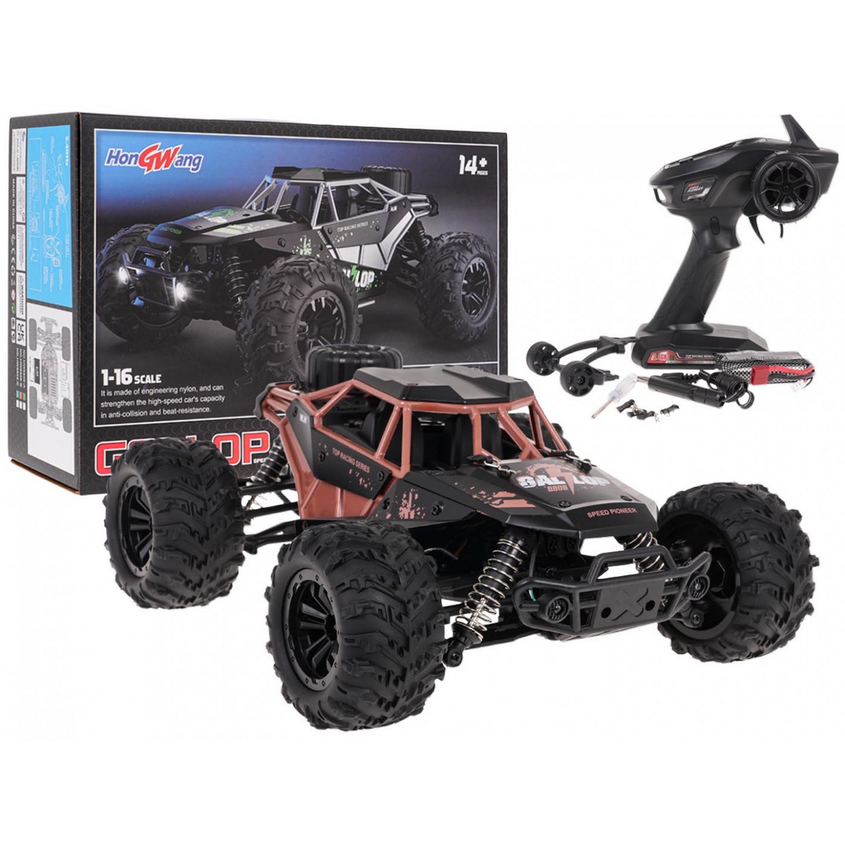 Gallop Speed Pioneer 1:16 RC Car 2.4GHz - Off-Road High-Speed Racer