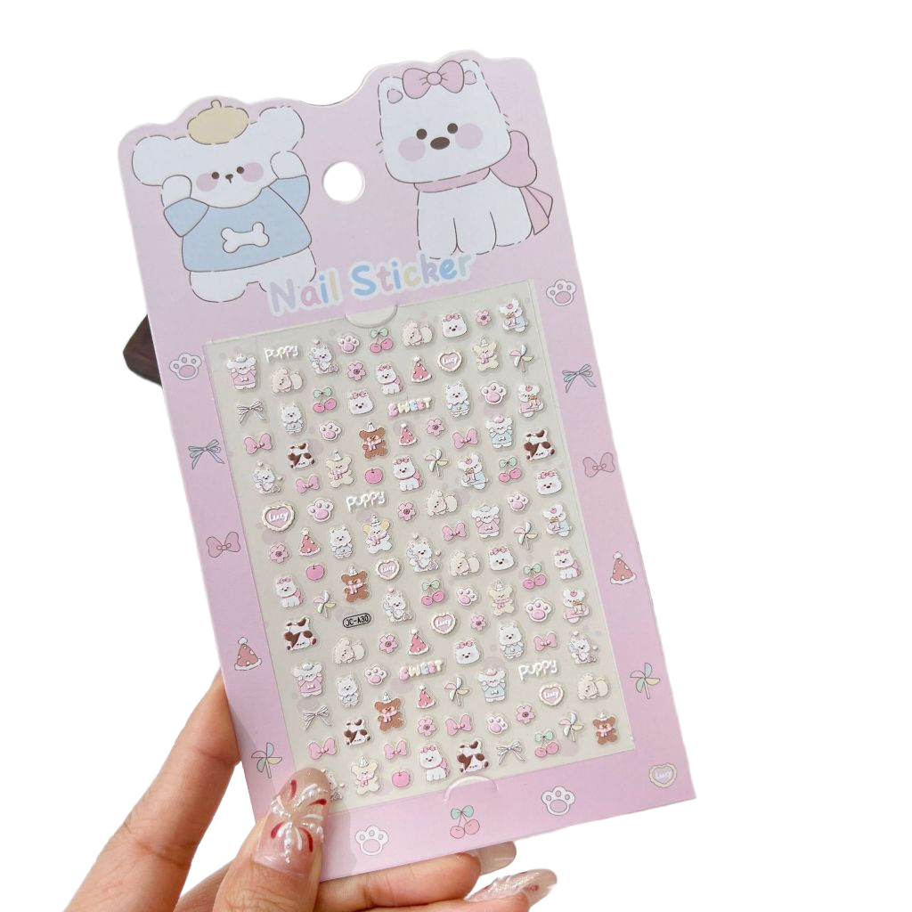 Sweet Puppy Nail Stickers