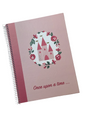 A4 Hardcover Spiral Notebook – 80 Sheets, 90 GSM, Lined – Princess Design