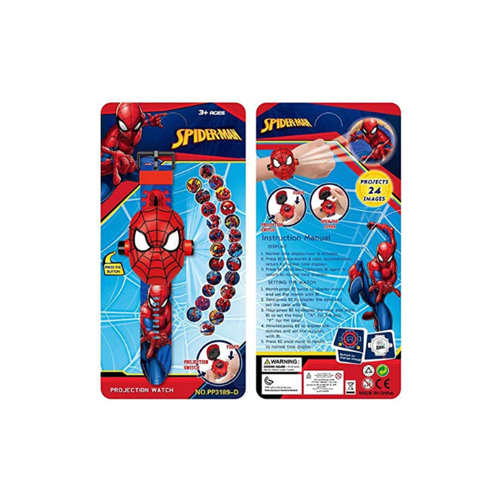 Spider-Man LED Projector Watch for Kids