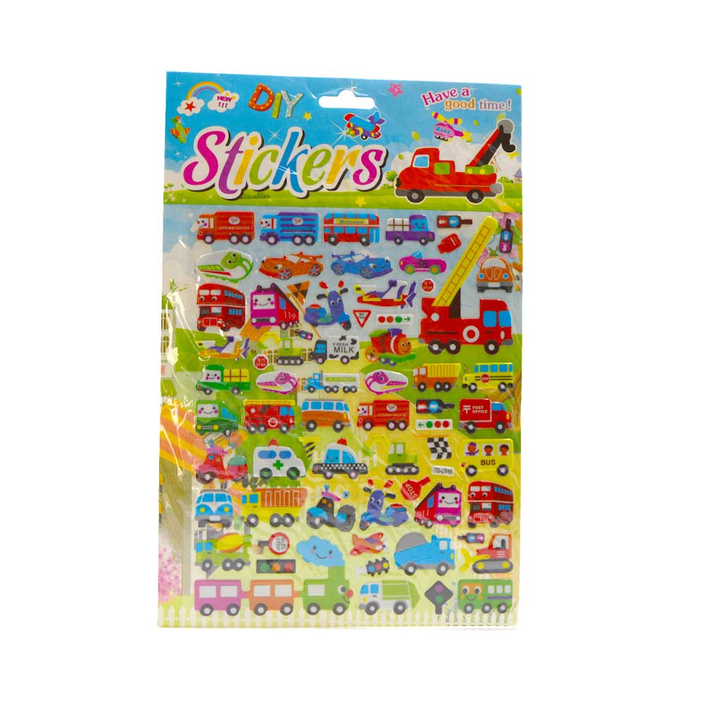 Puffy Rescue Cars Sticker