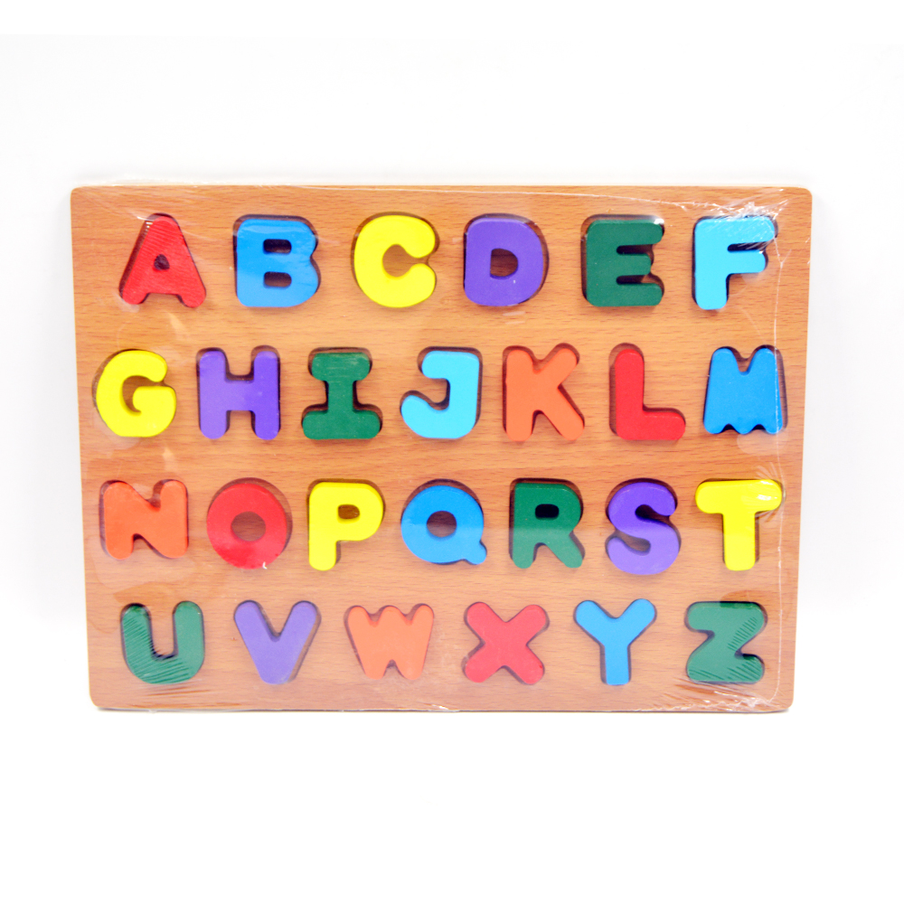 Wooden Colored Capital Alphabet