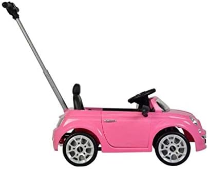 FIAT 500-Style Push Car for Toddlers – Pink