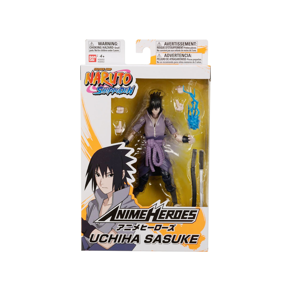 Bandai Anime Heroes - Naruto - Uchiha Sasuke 15 cm Action Figure