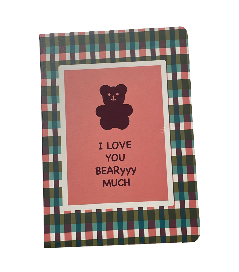 A5 Exercise Book – 48 Sheets, 90 GSM, Lined – Teddy Bear Design