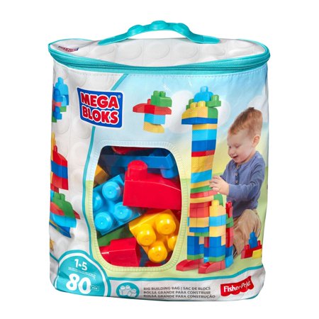 Mega Bloks Big Building Bag With 80 Pieces And Storage