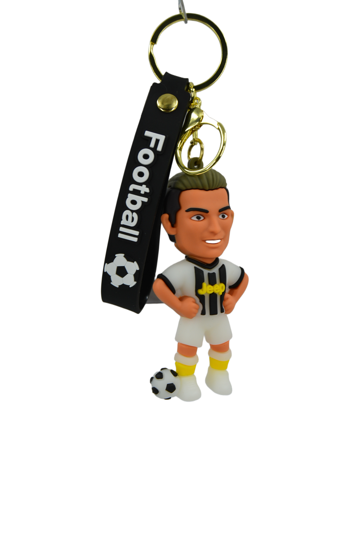 Cristiano Ronaldo White Jersey Keychain