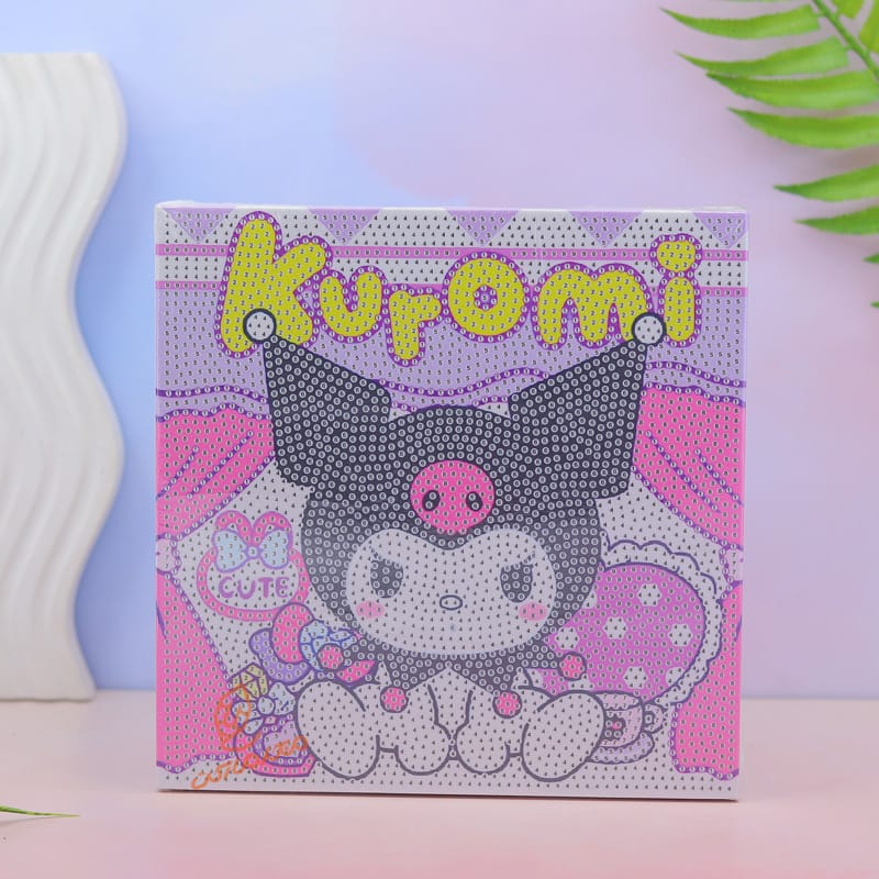 Kuromi Cute Diamond Painting Kit 20 × 20 cm – DIY Crystal Art Craft Set