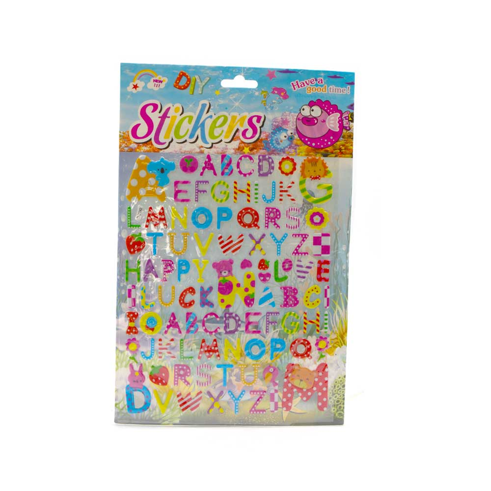 Puffy Alphabets Sticker