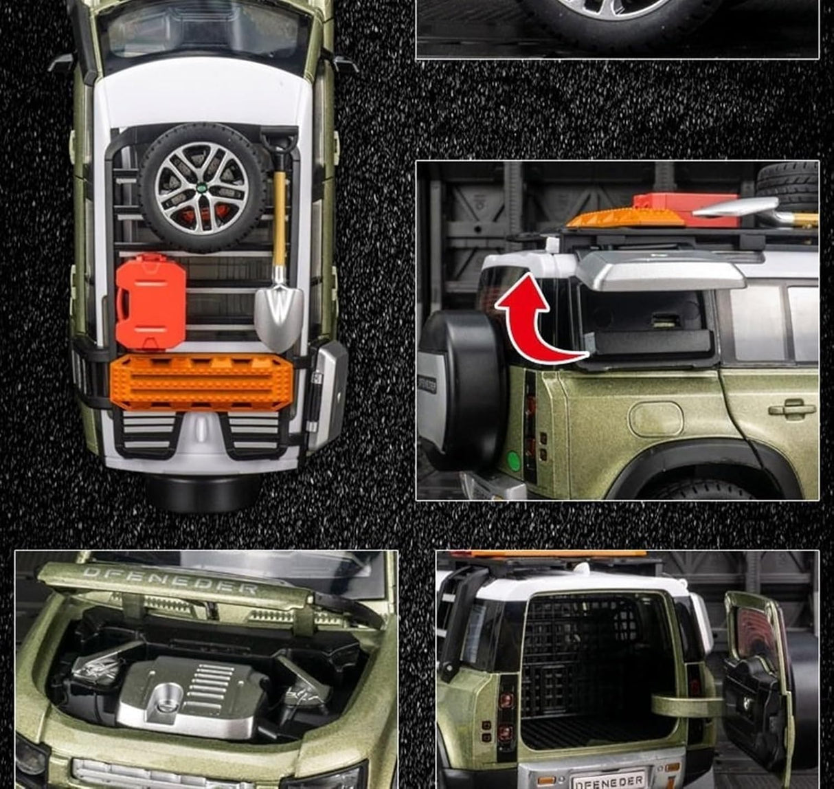 Land Rover Defender 110 Model 1:24 Scale (2 Assorted)