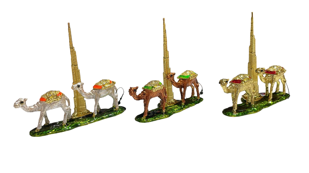 Burj Khalifa Metal with Camel 2 pcs