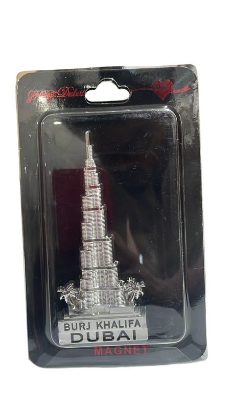 Burj Khalifa Metal Magnet (Assorted Designs, Sold as Single)