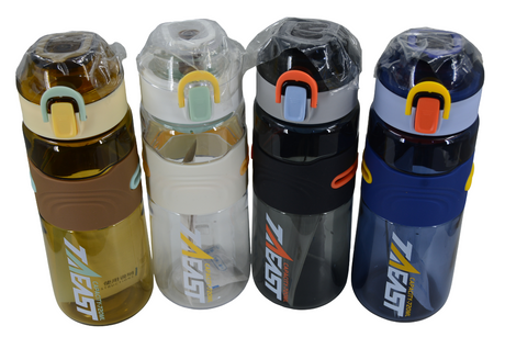 Sports Plastic Water Bottle (Assorted Designs, Sold as Single)
