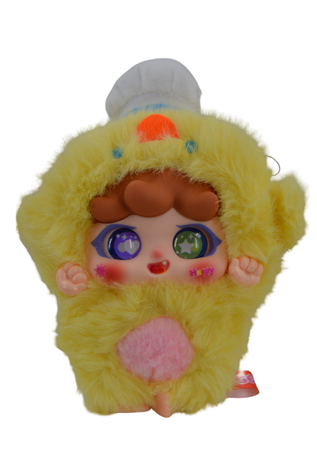 Baby 3 Migo Sneaky Yellow Plush Doll