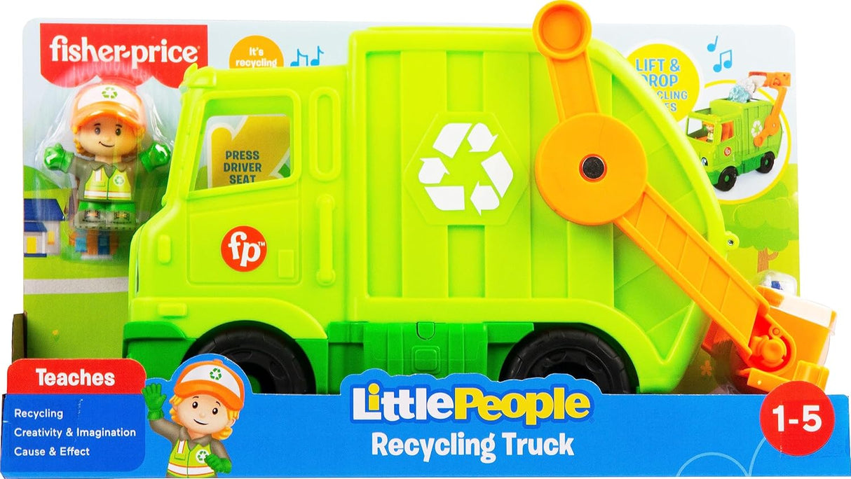 Fisher Price Little People Recycling Truck Musical Garbage V
