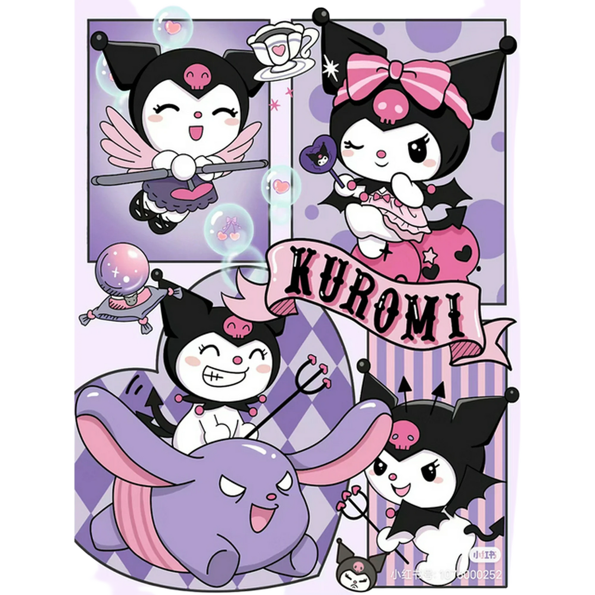 Kuromi Diamond Painting Set 40×50 cm