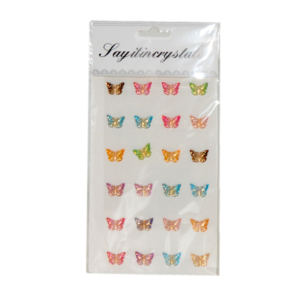 3D Butterfly Colorful Sticker