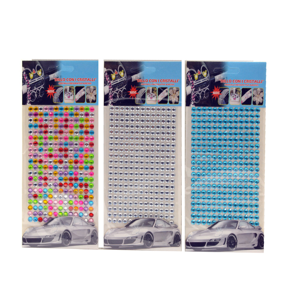 Crystal Rhinestone Stickers Assorted