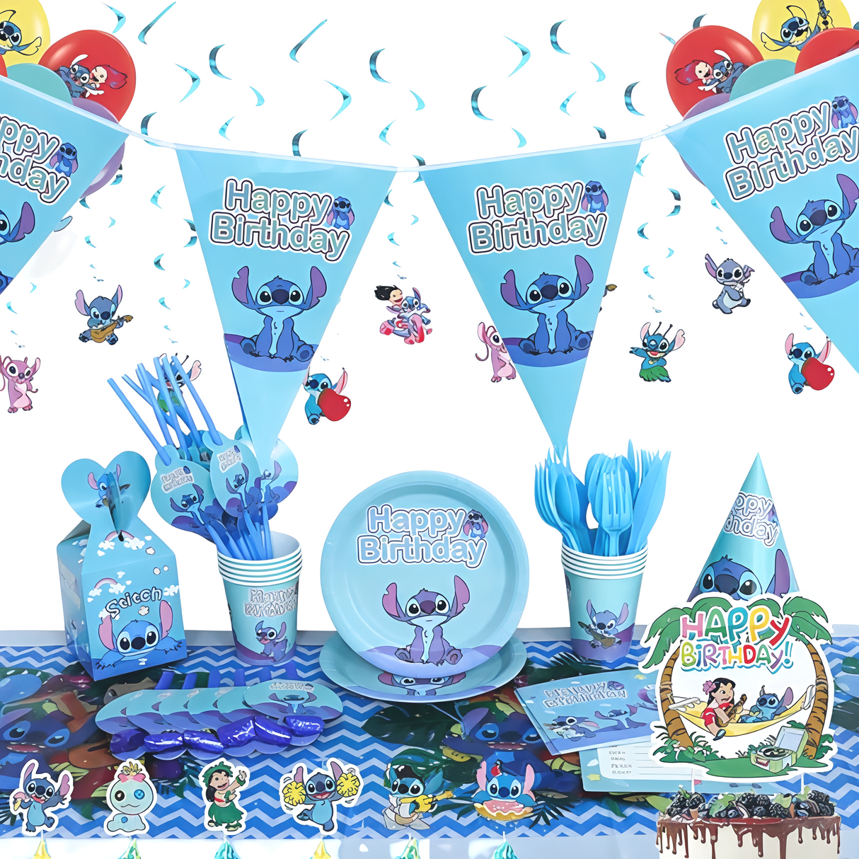 Stitch Party Set Blue