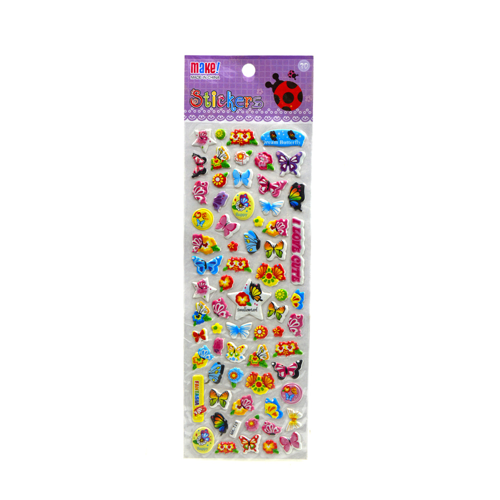 Butterfly Puffy Stickers