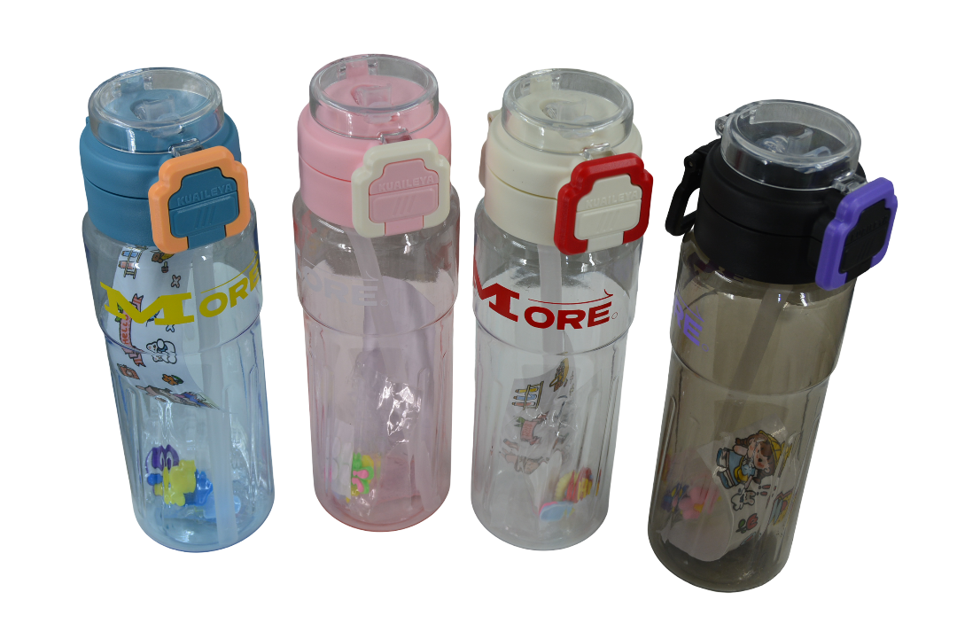 Sports Plastic Water Bottle (Assorted Designs, Sold as Single)