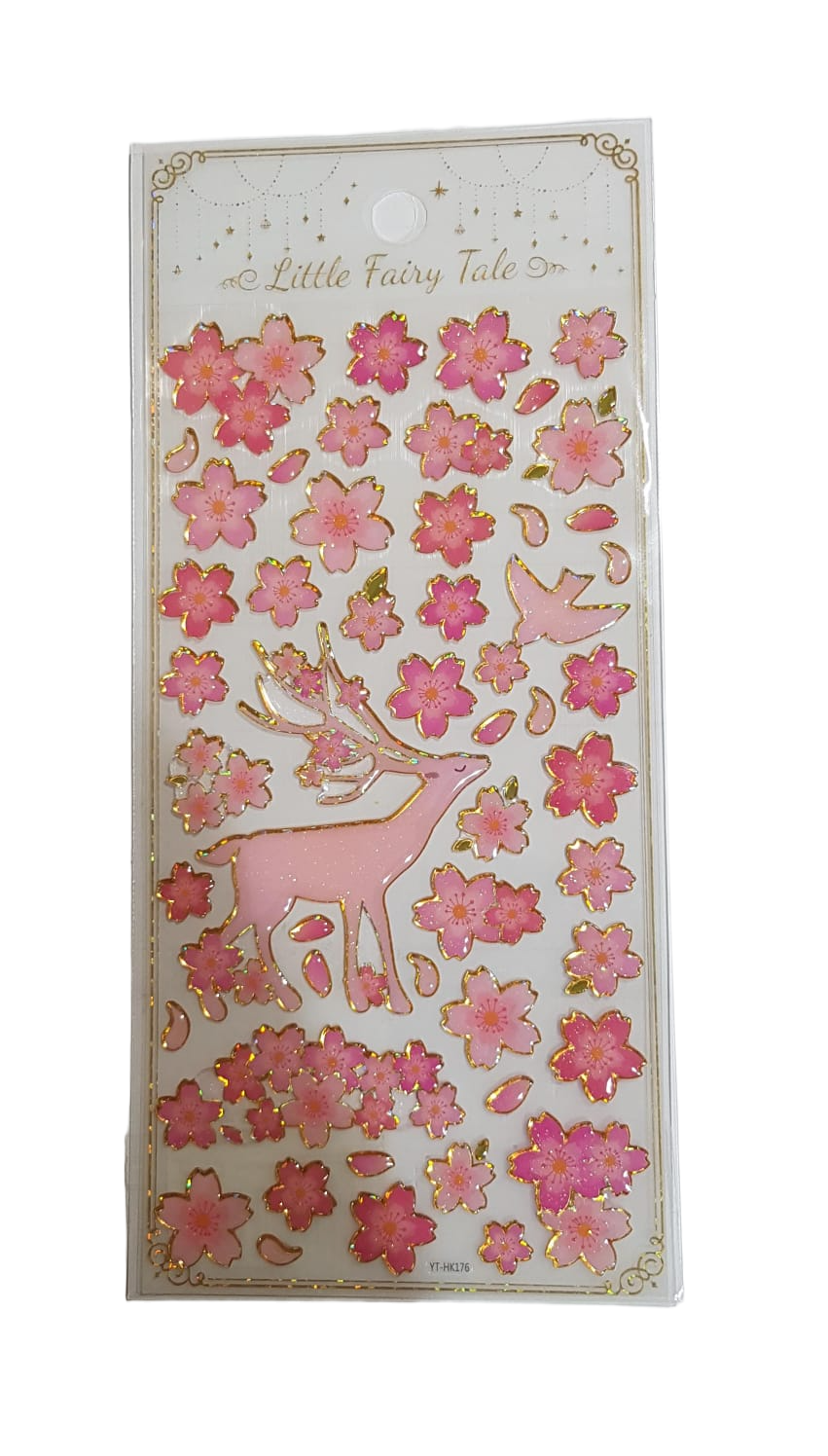 Glitter Resin Flower Sticker