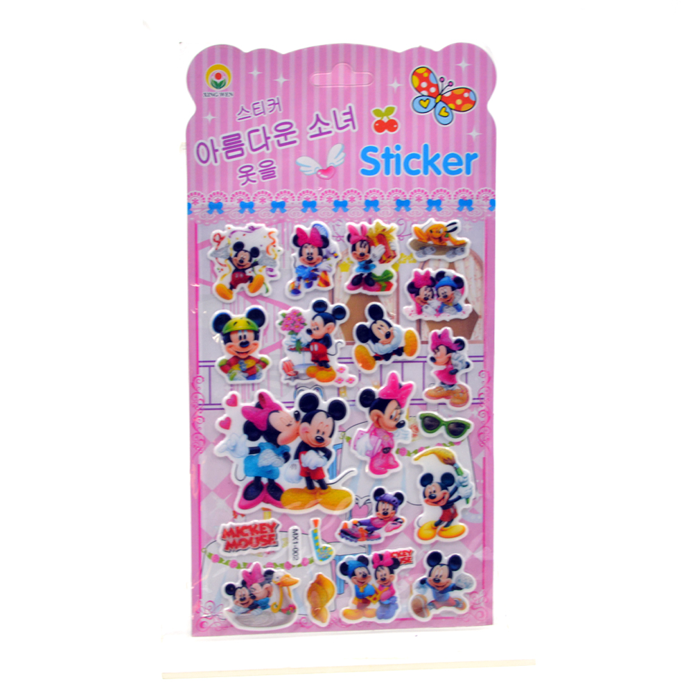 Mickey Mouse Puffy Stickers Mx1 002