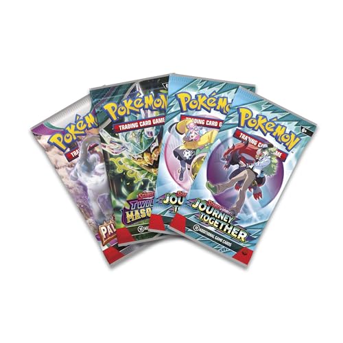 Pokemon TCG: Slashing Legends Tin – Koraidon Ex (1 Foil Promo Card & 4 Booster Packs)
