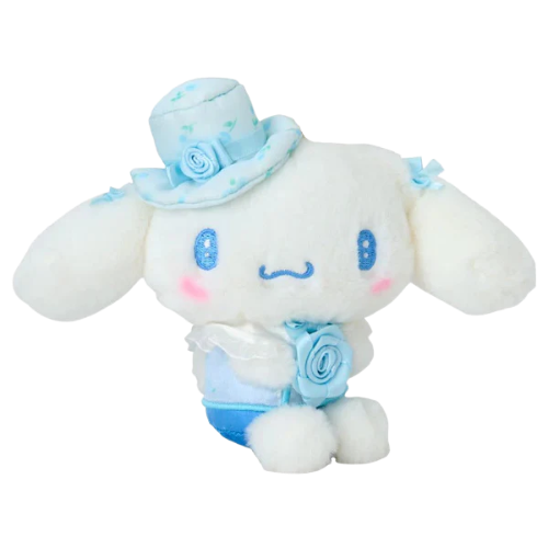 Cinnamoroll Plush 8 Inch with Flower & Hat