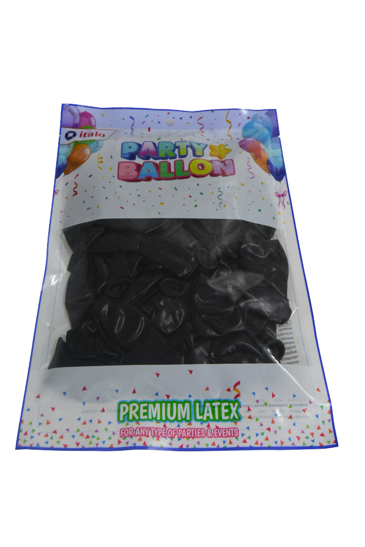 Party Balloons Black 50 Pcs