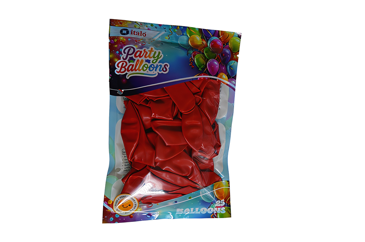 Party Balloons Red 25 Pcs